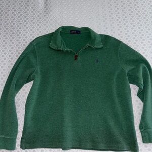 Men’s Polo Ralph Lauren Quarter Zip Size Large in Green.